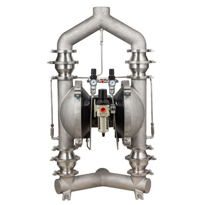 নতুন ডিজাইন নিউম্যাটিক পাউডার পাম্প PTFE ডায়াফ্রাম এবং শিল্প অ্যাপ্লিকেশনের জন্য 150gpm ফ্লো রেট সহ