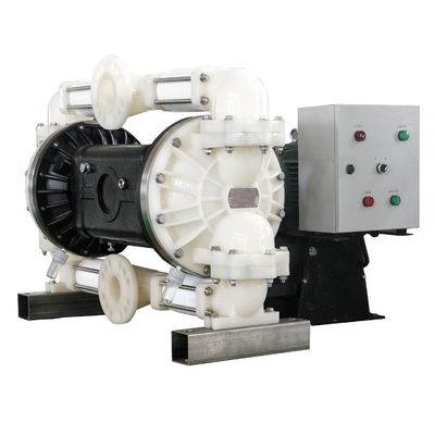 বৈদ্যুতিক মোটর 3 ইঞ্চি PVDF জ্বালানী 5.5KW সহ মোটর চালিত ডায়াফ্রাম পাম্প