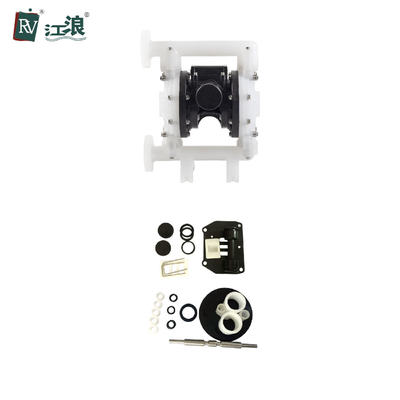 1" Aodd পাম্প বায়ু খরচ 22.5L/S বায়ুসংক্রান্ত ডায়াফ্রাম পাম্প পিপি সেন্টার ব্লক সহ