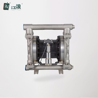 অ্যালুমিনিয়াম খাদ বায়ু চালিত ডায়াফ্রাগম পাম্প 150L/min ফুটো সনাক্তকরণের সাথে প্রবাহ হার
