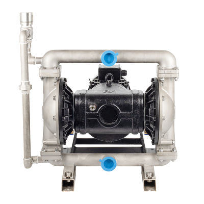 Stainless Steel Pneumatic Air-Operated Double Diaphragm Pump with 1-1/2 In Discharge for Industrial Applications