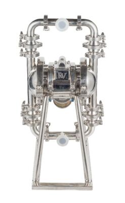 উচ্চ তাপমাত্রা প্রতিরোধ ক্ষমতা সম্পন্ন AODD পাম্প, সর্বোচ্চ ১২০ psi চাপ এবং PTFE ডায়াফ্রাম সহ