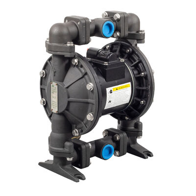 বায়ু চালিত ডায়াফ্রাম পাম্প 120psi সর্বোচ্চ চাপ, 90gpm সর্বোচ্চ প্রবাহ এবং সলিড কণা তরল জন্য PTFE ডায়াফ্রাম সঙ্গে