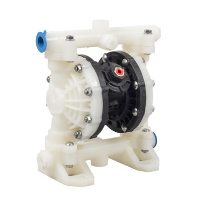 আরভি প্লাস্টিকের AODD ডায়াফ্রাম পাম্প পিপি উপাদান PTFE ডায়াফ্রাম এবং 100psi সর্বোচ্চ চাপ সঙ্গে