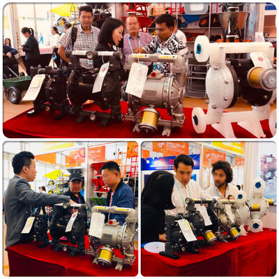 জল পরিশোধনের জন্য ৫৭ লিটার/মিনিট ফ্লো রেট সহ অ্যালুমিনিয়াম এয়ার অপারেটেড ডায়াফ্রাম পাম্প