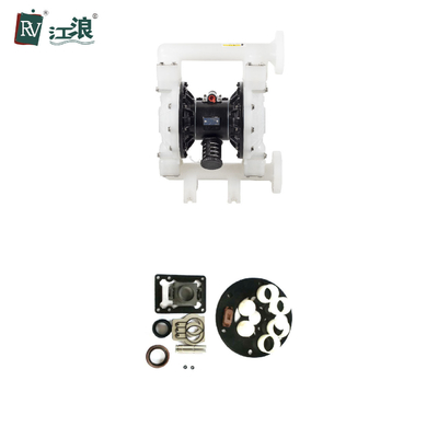 1-1/2" বায়ুচালিত ডায়াফ্রাম ড্রাম পাম্প উপাদান প্লাস্টিক বর্জ্য জল