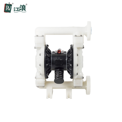 PVDF Kynoar এয়ার চালিত ডায়াফ্রাম পাম্প 1.5 ইঞ্চি 40mm 120 Psi কেমিক্যাল প্ল্যান্ট
