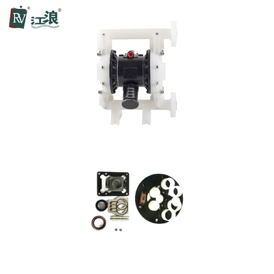 নাইট্রিল ইলাস্টোমার PTFE বল ভালভ 151lpm সহ ব্লিচের জন্য 1" এয়ার ডায়াফ্রাম পাম্প