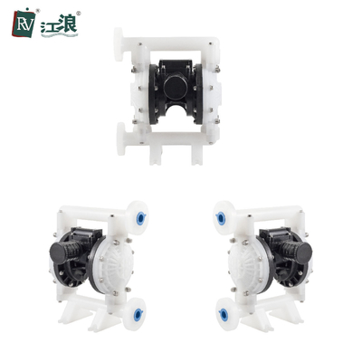 1" Aodd পাম্প বায়ু খরচ 22.5L/S বায়ুসংক্রান্ত ডায়াফ্রাম পাম্প পিপি সেন্টার ব্লক সহ